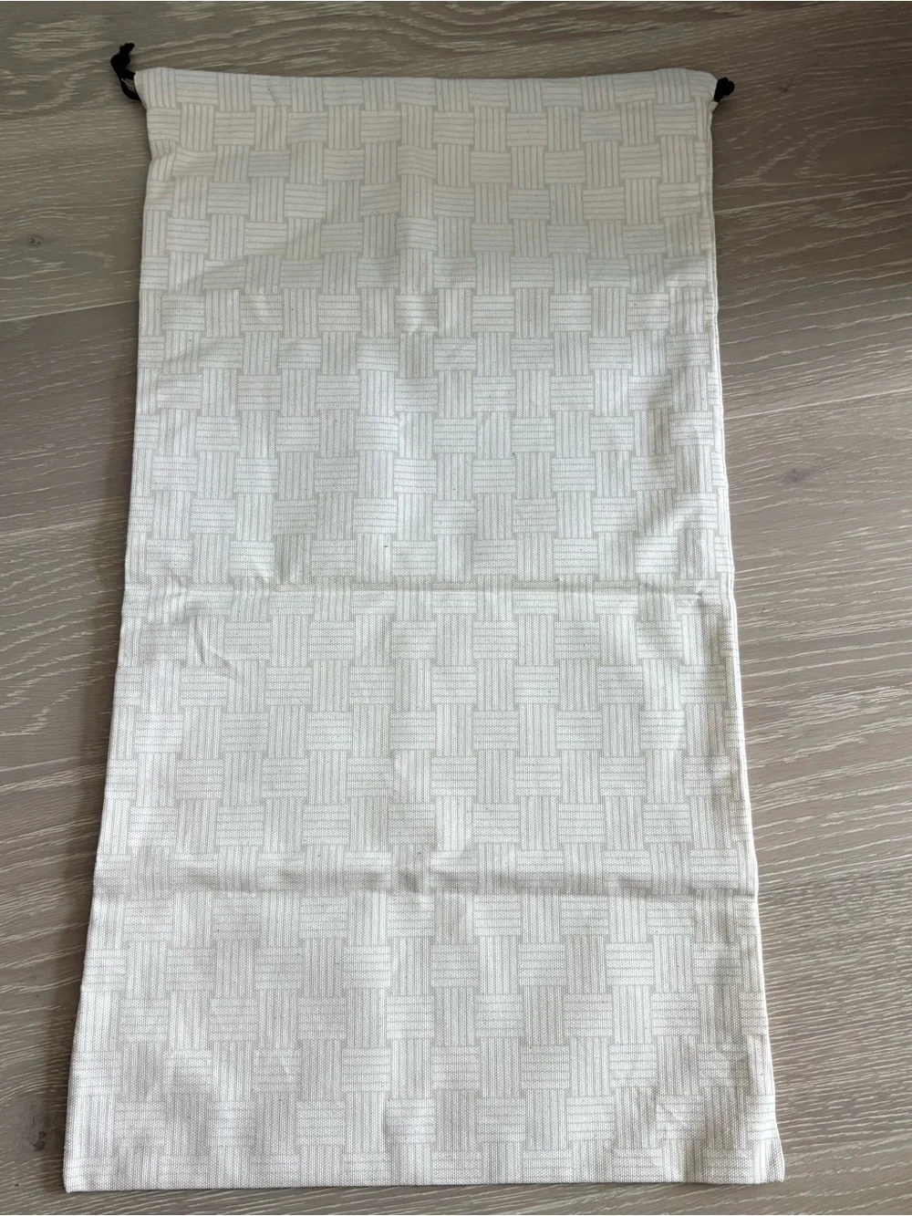 Bottega Veneta Cream Dust Bag with Black Logo